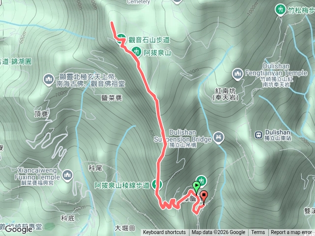 阿拔泉步道：阿拔泉山 (🏔️lv3-內補166）+ 觀音石山預覽圖
