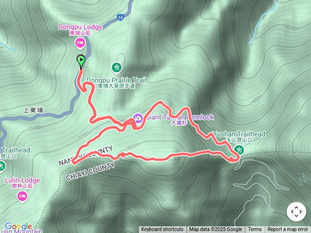 20250602~上東埔停車場→玉山登山口→麟趾山O型走