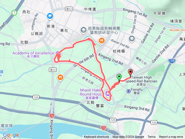 2026-05-10 客家圓樓連走英才書院─高鐵苗栗站→客家圓樓→北勢溪親水廊道→北藝公園→英才書院→高鐵苗栗站