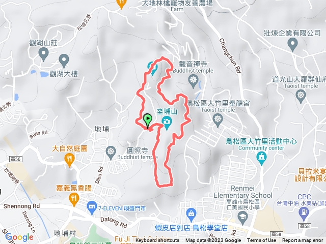 20230225坔埔山12生肖路線預覽圖