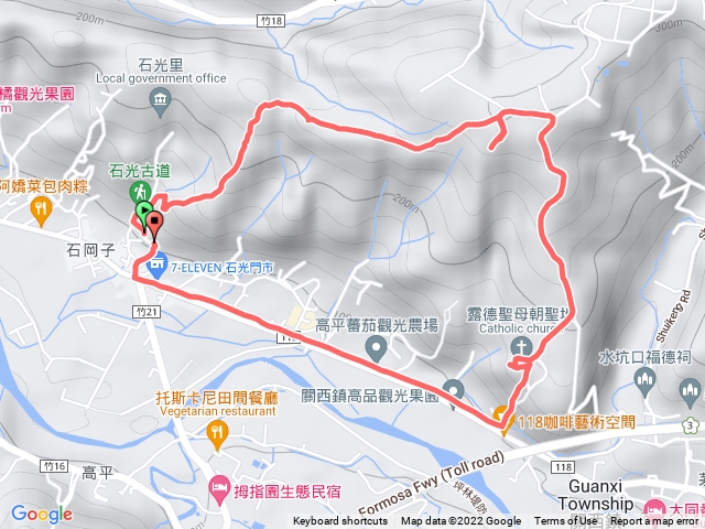 石光步道、面埔頂山