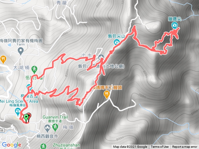 梅峰-獵鷹尖一線天-伍龍步道