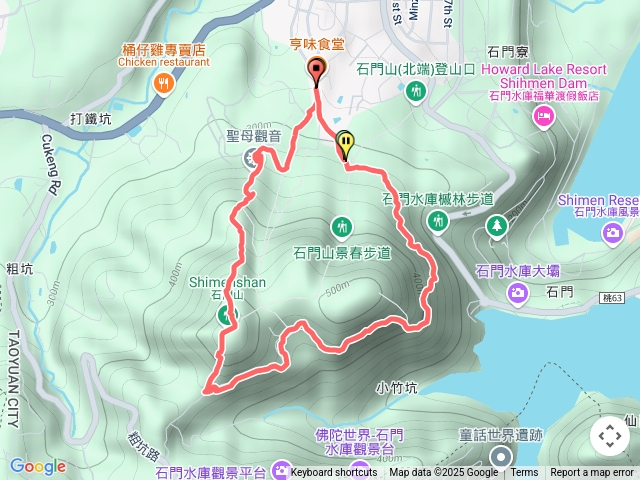 勞工育樂中心旁觀音像三角點聖義宮勞工育樂中心