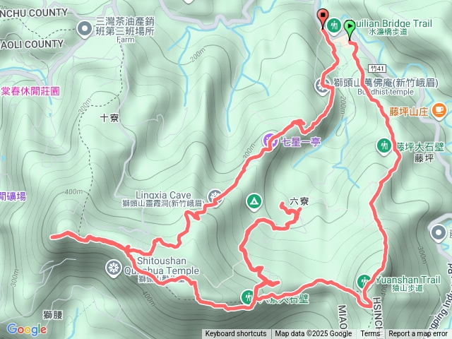2025/12/21新竹獅山古道五連峰O繞預覽圖
