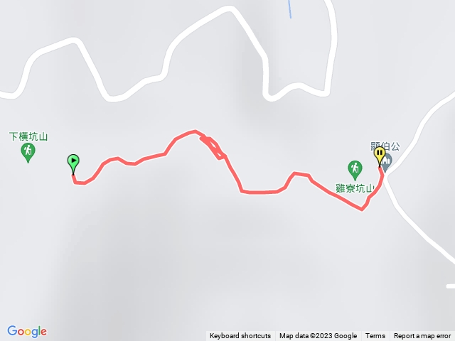 顯伯公到下橫坑山三角點