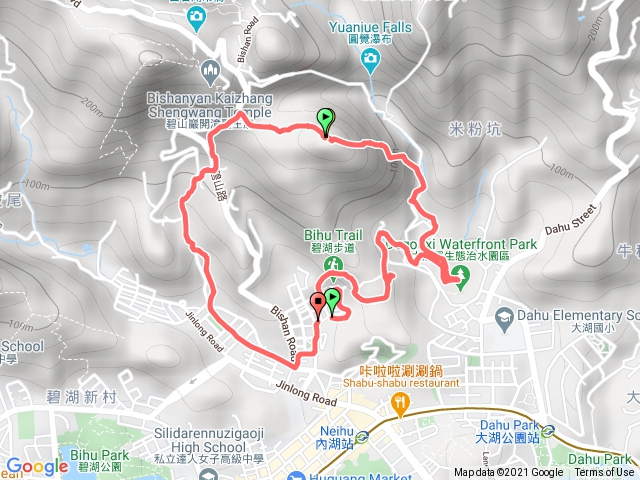 碧湖步道~鯉魚山，小人國，金龍寺O型