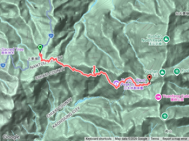 2026.08.19：玉山前峰→排雲山莊預覽圖