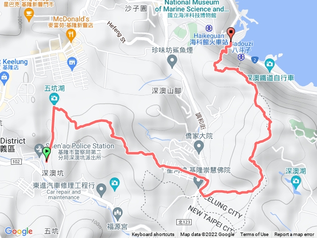 基隆天際線縱走東段（深澳坑～八斗子車站）