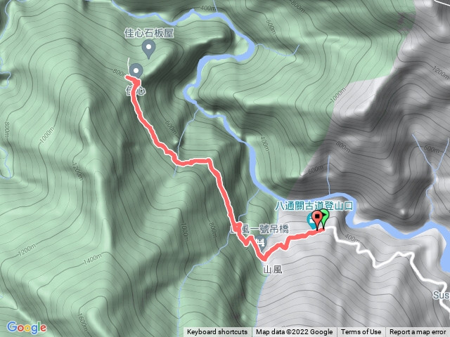 八通關古道東段登山佳心段