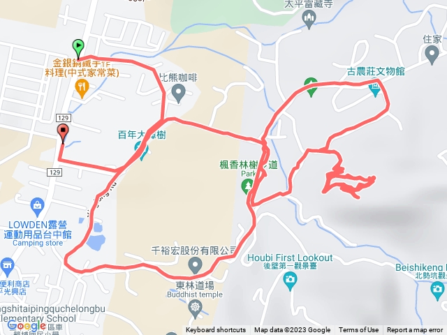 🔺台中/太平/番子路山，H226m (土地調查局圖根點 | 早31)  via 楓香林謝步道