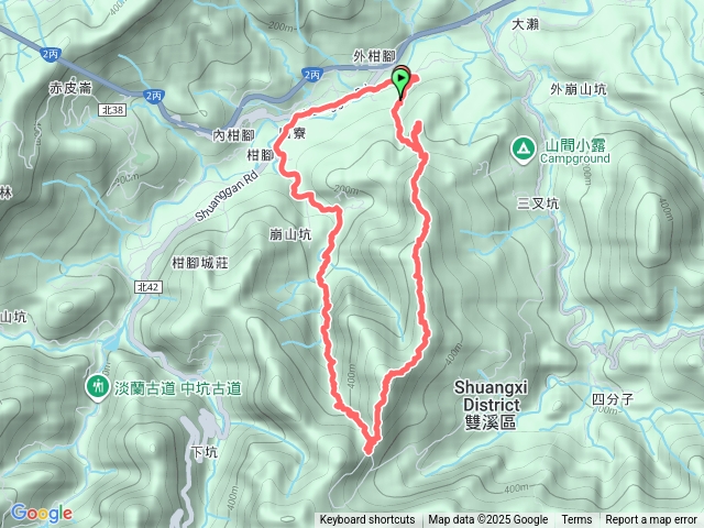 無量光寺柑腳山崩山古道