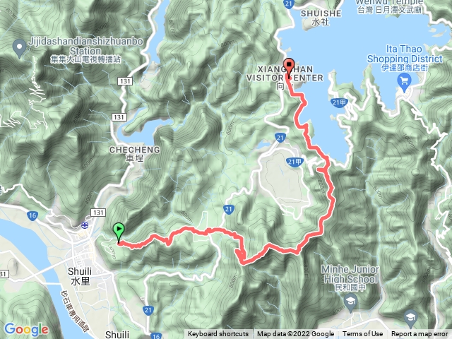 水沙蓮步道，遂鹿古道，向山遊客中心