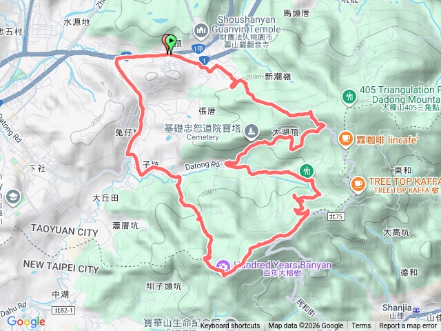 2026-01-18 三湖連走.gpx預覽圖