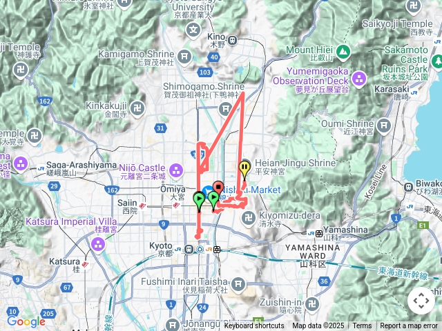 20250402京都平安神宮東本願寺京都御苑圓山公園