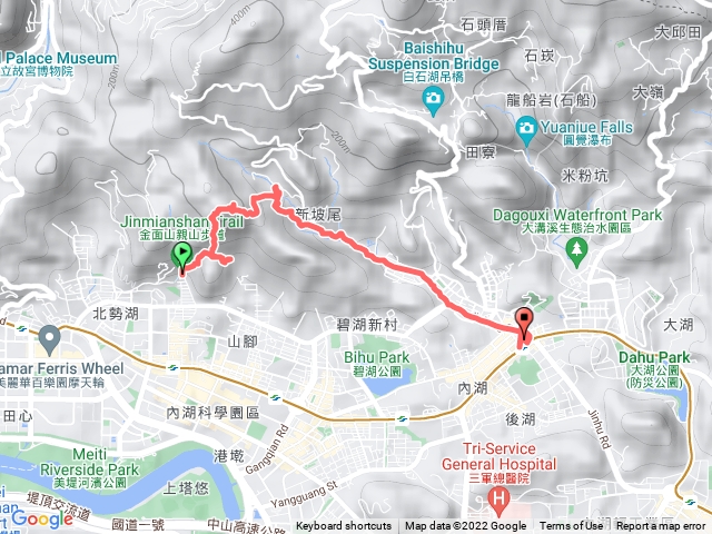 內湖金面山