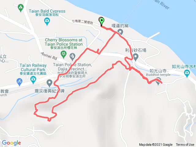 泰安登山步道，隘勇古道，隘勇橋，如光山寺，泰安鐵橋