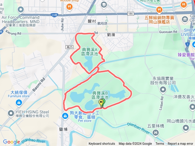 岡山滯洪池步道預覽圖