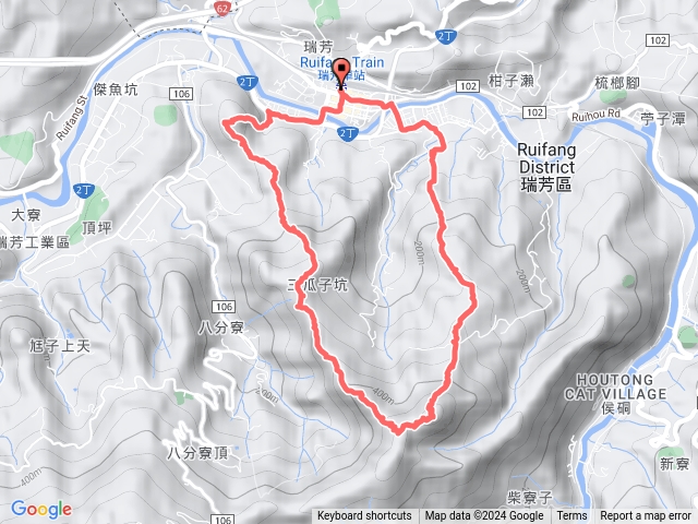 瑞芳萬壽山-南萬壽山-坑仔內山-八分寮山-三爪子坑山-蛇子寮山