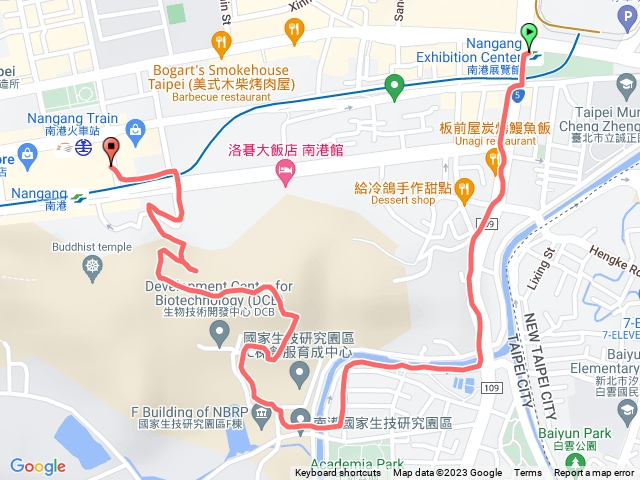 國家生技研究園區北側步道