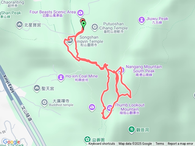 南港山南峰