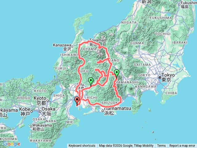 日本高山大縱走(北阿爾卑斯、中央阿爾卑斯、南阿爾卑斯)