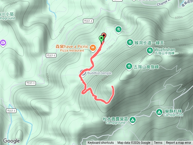 五指山玉皇宮拇指峰來回預覽圖