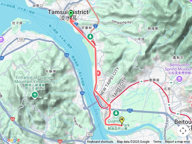 台北大縱走第一段第二段