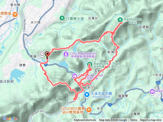 慈湖打鐵寮古道-百吉林蔭步道-總督府古道-大九芎古道-O繞預覽圖