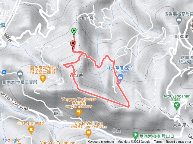 猴山岳登山步道