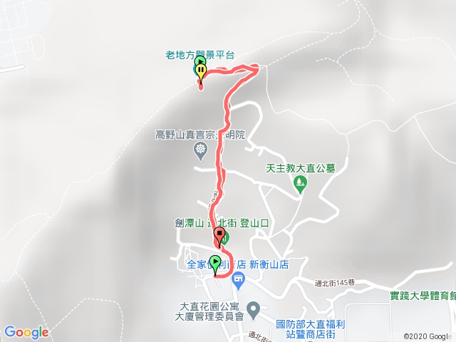 劍潭山通北街登山口-老地方觀機平台