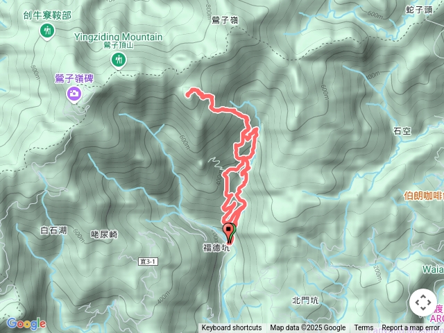 20250311頭城-石鏡台福德宮-菁礐遺址-鶯子嶺叉-燭台樹-八八峰-福德產道8字型