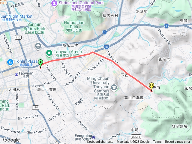 山步道、大同路、湖山街、福源街停車場