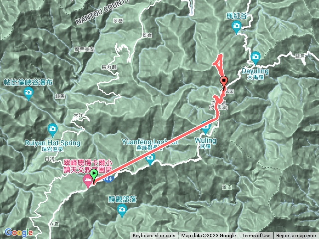 合歡北峰腰繞小溪營地