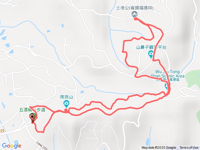 2020.10.25 五酒桶山 越野跑(五酒桶步道-五酒桶山-崙頭土地公-環山步道-六福步道-番子厝步道)