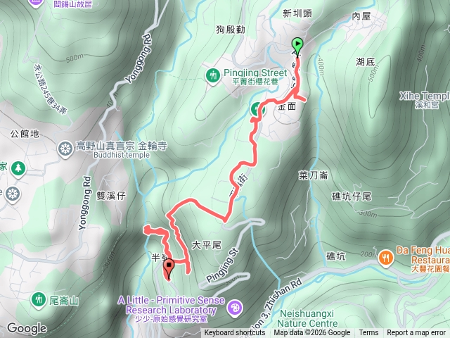2026-07-25 溪山百年古圳步道連走儷人瀑布─大平尾山→古圳取水源頭→溪山百年古圳步道→觀景平台→儷人瀑布預覽圖