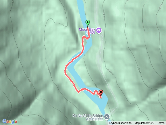 北疆 喀納斯保護區：三灣_月亮灣-臥龍灣河濱步道