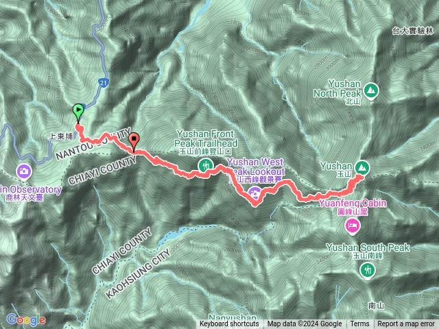 玉山登山口-排雲山莊-玉山主峰預覽圖