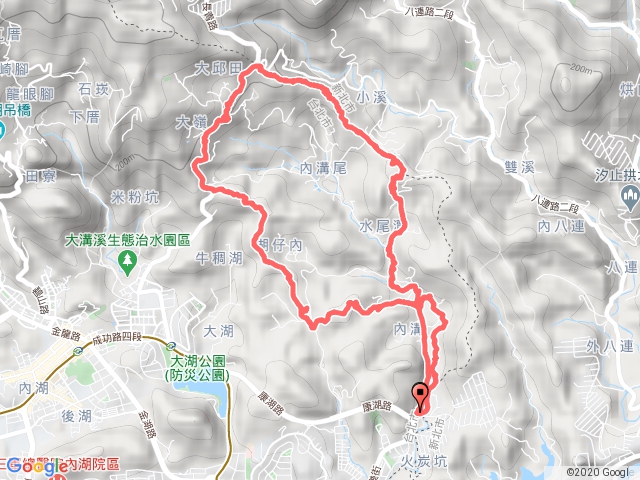溪景步道連走大邱田東峰、柿子山O型