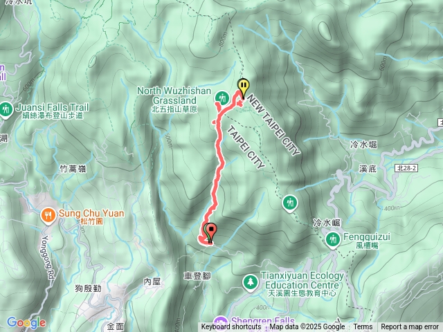 荷蘭古道高頂山北五指山杏林山O繞