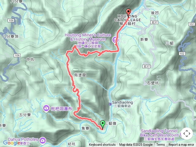 三貂嶺步道-烏塗窟-侯桐車站