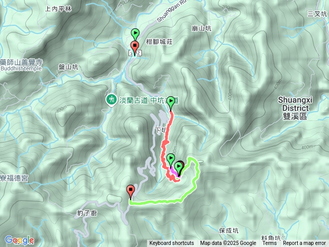 雙溪下坑古道上柑腳山出黃德宮