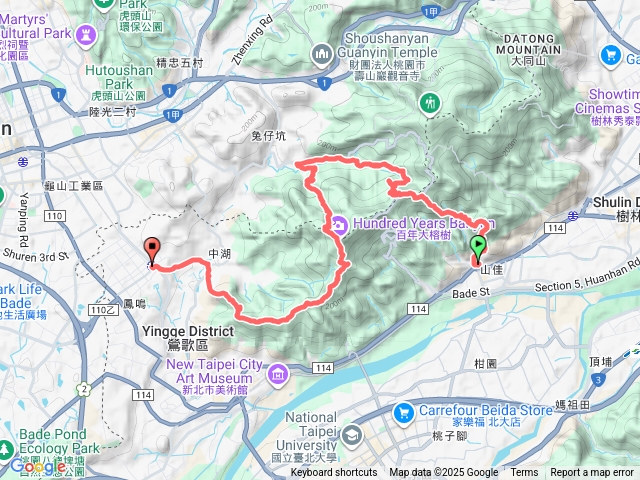 山鳳縱走(牛埔山-大湖坑步道-詹公厝-石雲橋基石-石雲步道-阿南坑山-鶯歌蛋山-幸福步道)