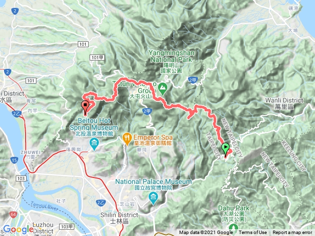 陽明山大縱走