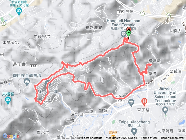 洪爐地>文筆山>安祥路>牛伯伯