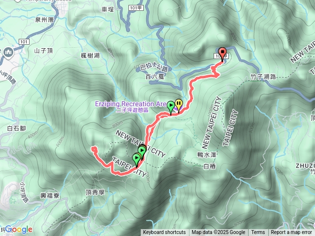 二子坪上向天池