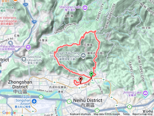 內湖雙心縱走預覽圖