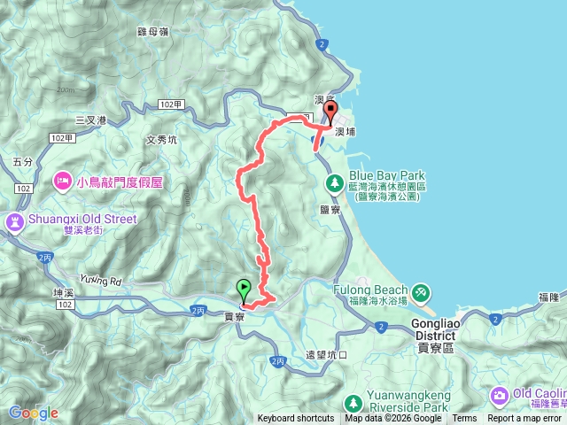 貢寮群山縱走（貢寮山-水返港山-外文秀坑山）