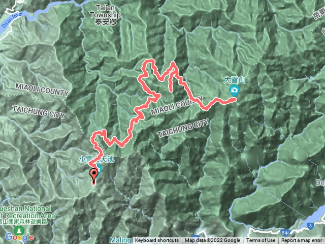 中雪山、大雪山逆走3 Day