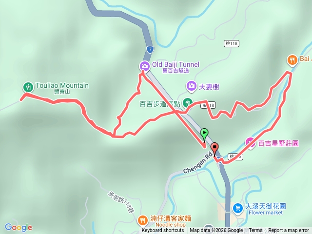 桃園 大溪 百吉隧道-頭寮山-百吉林蔭步道預覽圖