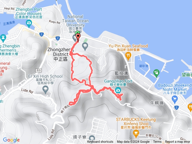 槓子寮砲台、槓子寮山步道(龍崗步道)